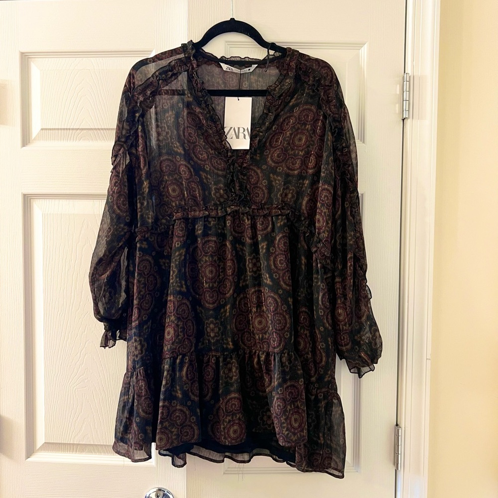 Zara Ruffle Boho Dress